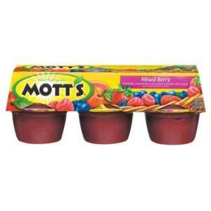 Motts Mixed Berry Apple Sauce 6   4 oz Grocery & Gourmet Food