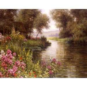   Louis Aston Knight   24 x 20 inches   Flower along the Riviere Home