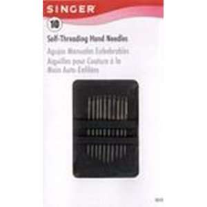  Singer Self Thread Hand Needles Assoted Colors,10 count (3 