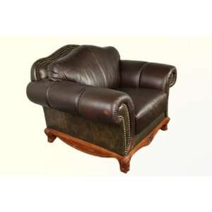  Dark Brown Classic Leather Chair