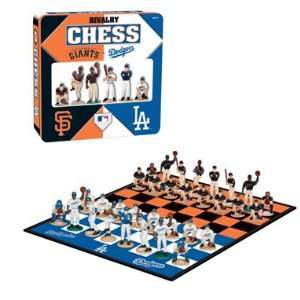 Los Angeles Dodgers versus San Francisco Giants MLB Rivalry Chess Set 