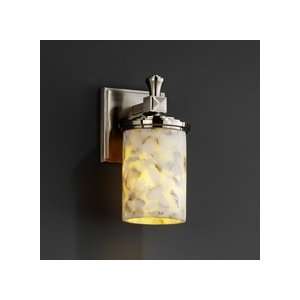 Justice Design Group ALR 8531 Chrome Alabaster Rocks Wall Sconce from 