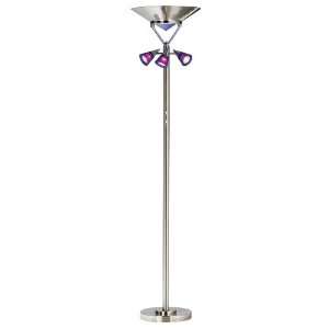  Contemporary Blue Lights Energy Saving Torchiere Floor Lamp 