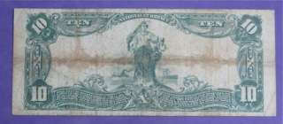 1902 $10.00 NATIONAL CURRENCY NOTE GETTYSBURG (EYS+  