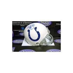com Reggie Wayne autographed Football Mini Helmet (Indianapolis Colts 