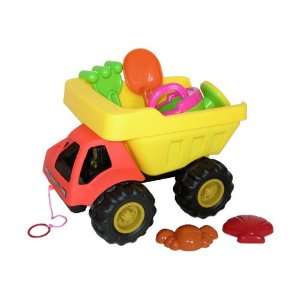  Sunshine Trading BT 388 Dump Truck Sand Toy   6 Piece Set 