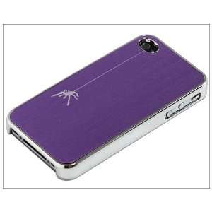 Deluxe Spider Aluminum Chrome Hard Back Case Cover F Apple iPhone 4 4G 