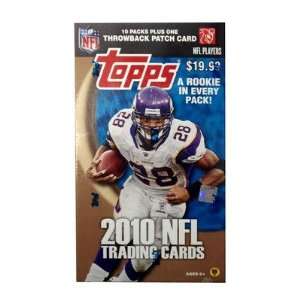 NFL 2010 Blaster Trading Cards (10 Packs) 