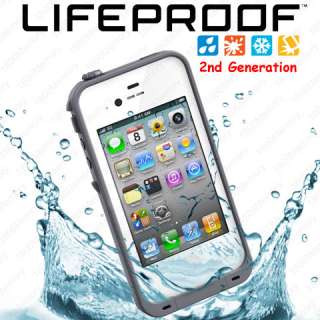 GENUINE LifeProof Case for iPhone 4 4S Water Dust Shock Proof Black 