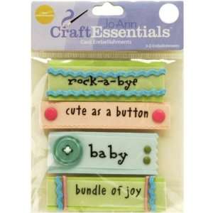  Craft Essentials Baby Words Embellishments