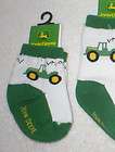 John Deere Baby Booties Socks Green Tractor 0 6 mo