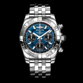 BREITLING WATCH Chronomat 41 Blackeye Blue Dial Authentic with Box 