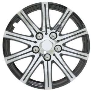   15SE BX Polished Silver with Black Accent 15 Wheel Cover Automotive