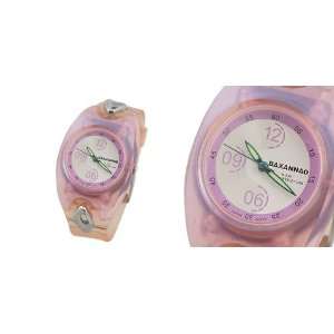 Como Pink Plastic Band Glare Case Round Dial Analogue Watch  