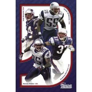  New England Patriots Defense Collage Poster 3593 Sports 