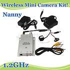 New 1.2GHz Mini Wireless Nanny Micro Camera Receiver Full Kit