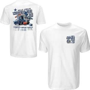  Reebok Dallas Cowboys 2008 Tailgating Schedule T Shirt 
