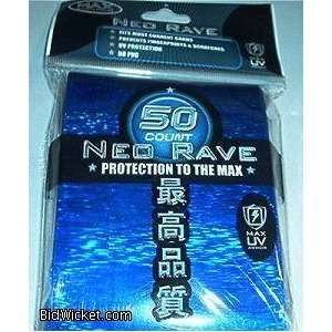  Max Protection Neo Dark Blue Rave Standard Size Sleeves 