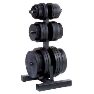 Body Solid Olympic Plate Tree & Bar Holder Sports 