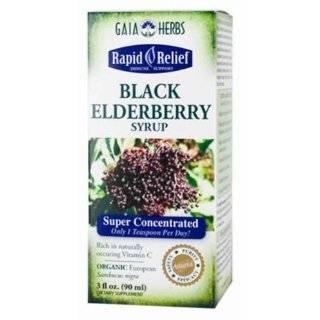   Syrup, 3 Ounce Bottle Gaia Herbs Black Elderberry NightTime Syrup