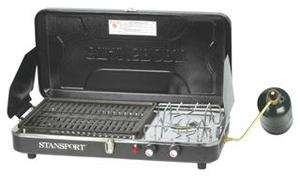 NEW STANSPORT HIGH OUTPUT PROPANE CAMPING STOVE & GRILL  