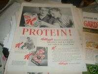 1950 Kelloggs Special K Cereal Protein Handi Pak ad  