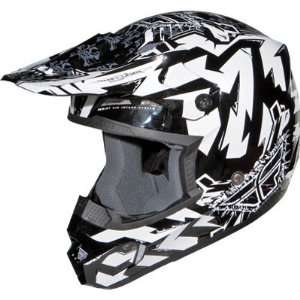   Racing Kinetic Electric Helmet   2011   Small/Black/White Automotive