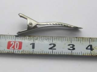 50 Double Prong Alligator Hair Clips KORKER PINCH 35mm  