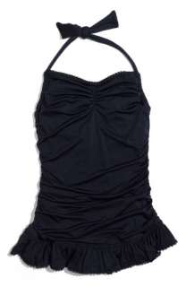 Juicy Couture Shirred Halter Swim Dress (Big Girls)  
