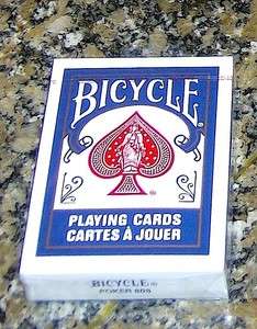 NEW DECK BICYCLE RIDER BACK POKER PLAYING CARDS BLUE  