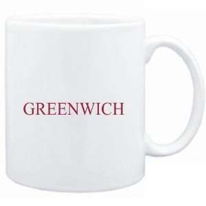 Mug White  Greenwich  Usa Cities 