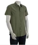 Marc by Marc Jacobs caper green silk cotton button front shirt style 