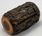 Tramp Art Wooden Log Stash Trinket or Jewel