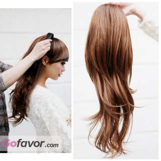   Fashion Hoop Headband Long Curly/Wavy 3/4 Fall Hair Wigs Hairpiece
