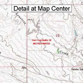   Map   Two Top Butte SE, South Dakota (Folded/Waterproof) Sports