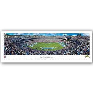  NFL San Diego Chargers Stadium 13.5 x 40 Panoramic 