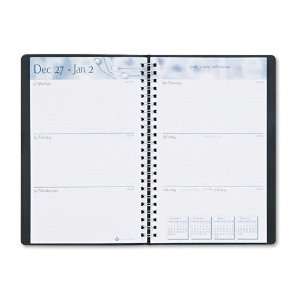   Monthly Appointment Book/Planner, August August, 5 x 8, Black Office