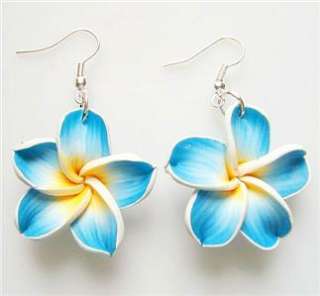 wholesale mix 12pairs polymer clay flower Earring  