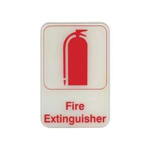 Update S69 6Rd Sign 6 X 9 Fire Extinguisher Red on White  