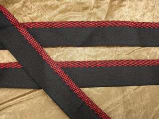 Black & Red Woven Cord Fabric Embelish Trim 1wd 5YARDS  