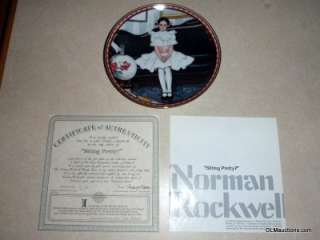 Norman Rockwell Sitting Pretty Knowles Plate  