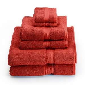  Supreme Egyptian Cotton 6 Piece Towel Set in Rust