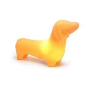 Dachshund Dog Pet Lamp in Sunset Orange
