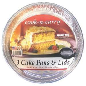 Cook / Carry Red Cake Pan / Lid   1 Pack 