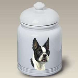    Boston Terrier Ceramic Treat Jar 10 High #45032