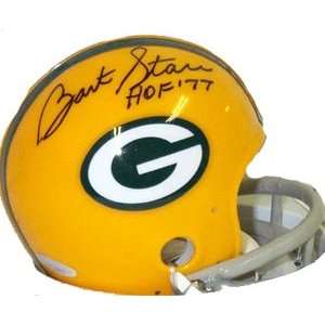  Bart Starr Signed Mini Helmet   HOF   Autographed NFL Mini 