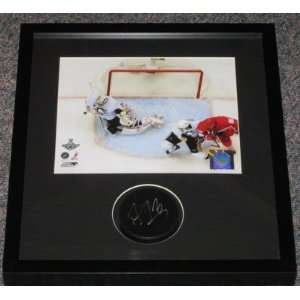  Marc Andre Fleury Autographed Puck   Stanley Cup Shadowbox 