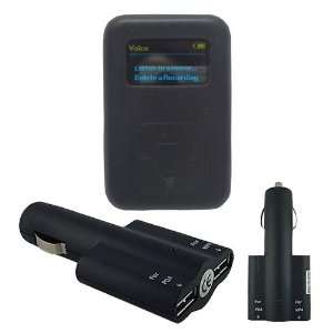   +Black USB Dual Car Charger For Sandisk Sansa Clip+Plus Electronics