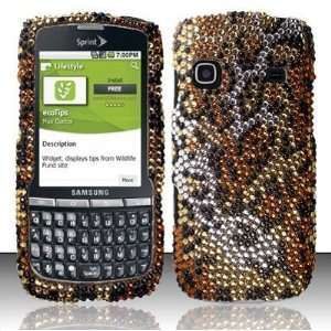 Samsung Replenish M580 (Sprint) Cheetah Full Diamond Design Case Cover 