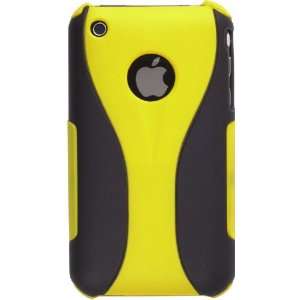 Wireless Solutions Snap Case for iPhone 3G/3GS   YellowithBlack